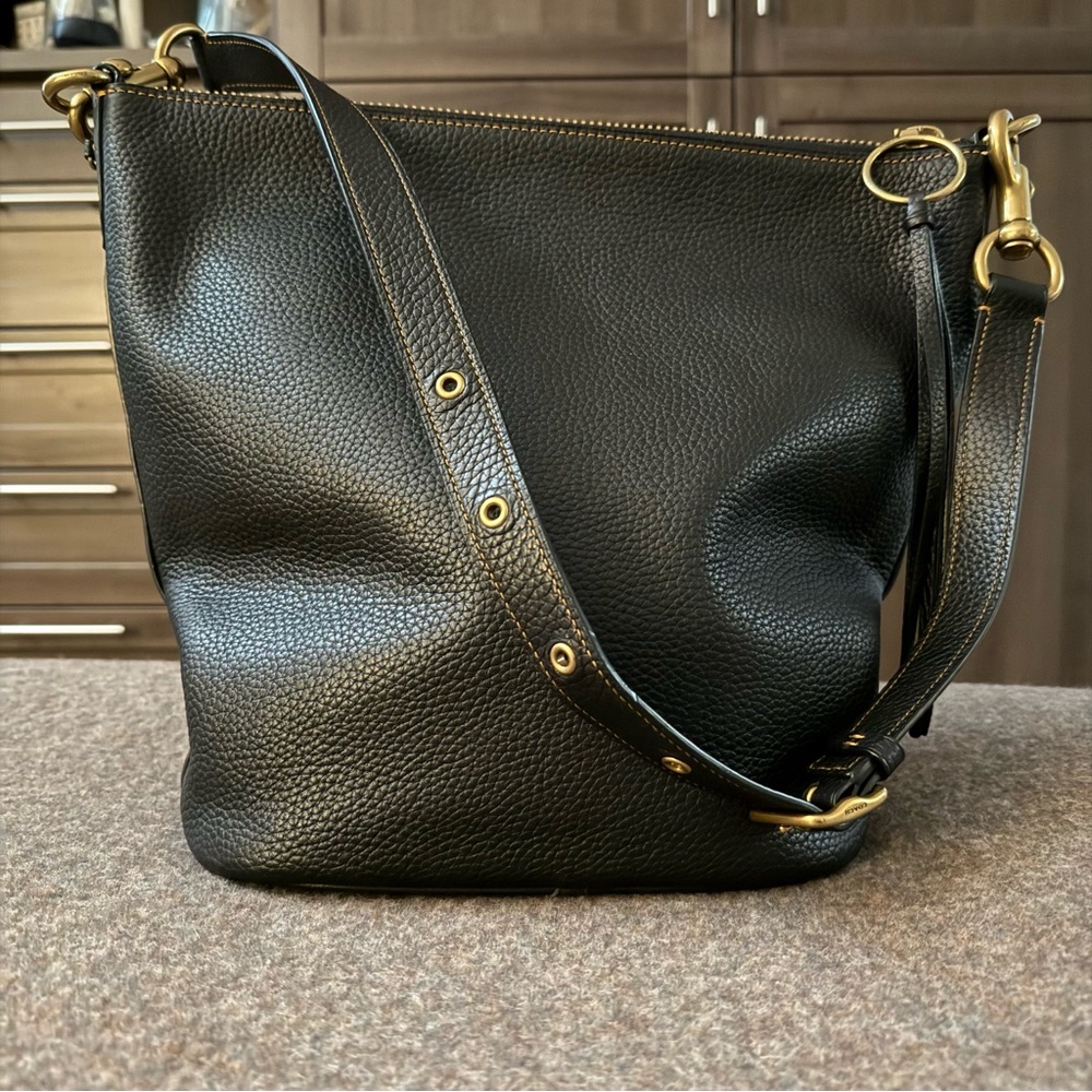 Coach 1941 Collection Duffle Bag in Black, Pebble Grained Leather - Picture 3 of 14